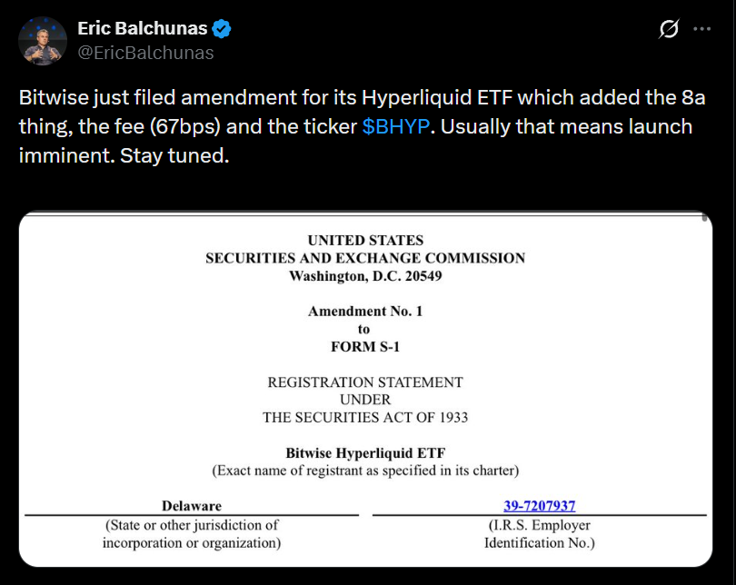 bitwise hyperliquid etf
