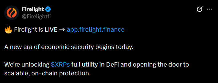 firelight tweet xrp flare