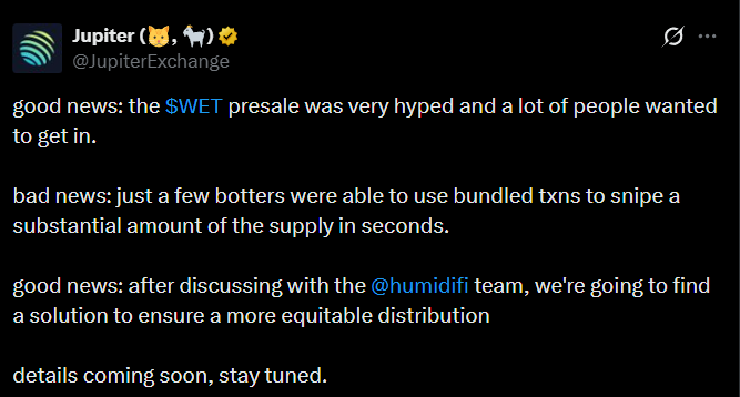 jupiter solana wet humidify