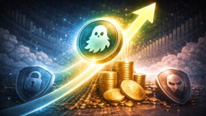 $GHOST sube 400%+ con rotación de una ballena; el market cap llega a ~$8M mientras ZEC y XMR enfrían antes de un teaser de anuncio.