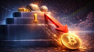 Bitcoin cayó al puesto 11 por capitalización (~$1.65T), detrás de Saudi Aramco; el mercado vigila un rebote para volver al top 10.