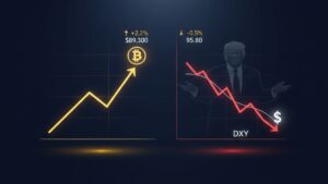 Bitcoin repunta-dólar cae-