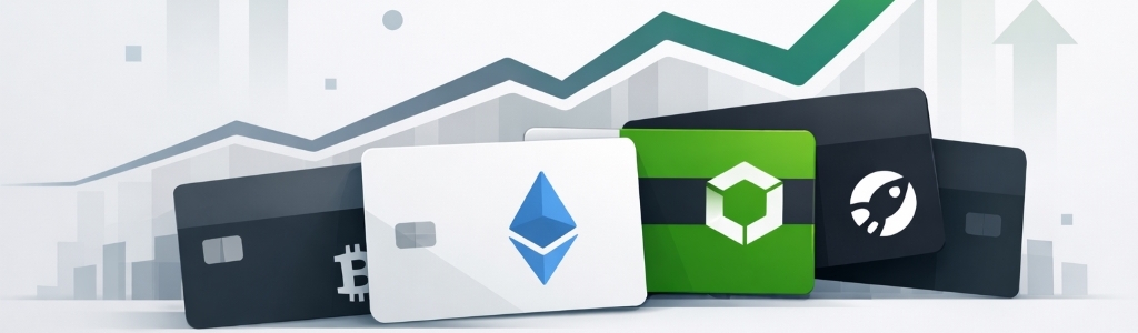 La actividad diaria de tarjetas cripto se acerca a 60,000 transacciones y $4M de volumen procesado