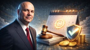Kevin O’Leary apunta al 15 de mayo para la ley cripto en EE.UU.; el choque por recompensas en stablecoins frena el avance.