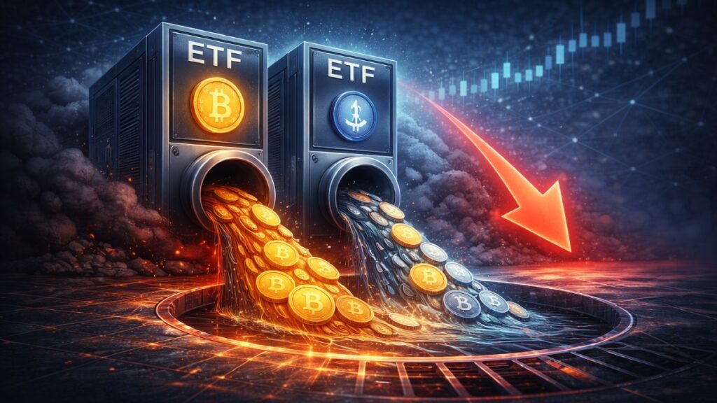 ETFs spot de BTC y ETH registran casi $760M de salidas el 20 de enero; Solana y Chainlink ven inflows modestos pese al stress.