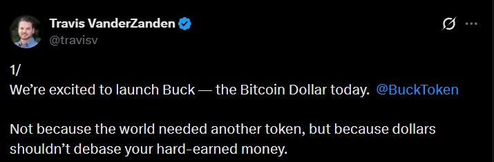 Buck bitcoin stablecoin