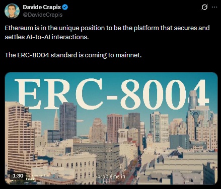 tweet ethereum erc 8004