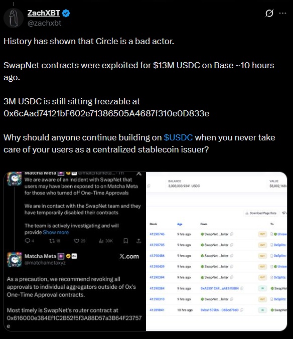 zachxbt circle usdc