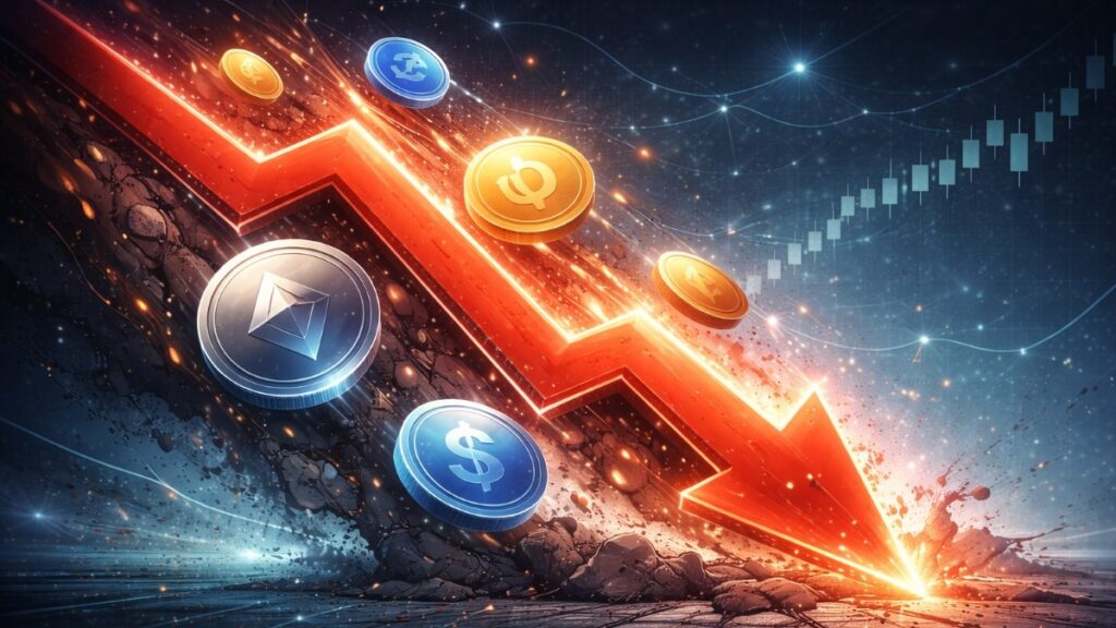 Las altcoins registran $209B de venta neta en 13 meses; la dominancia de Bitcoin ronda 58%. Técnicos insinúan alivio, pero tasas altas frenan el riesgo.