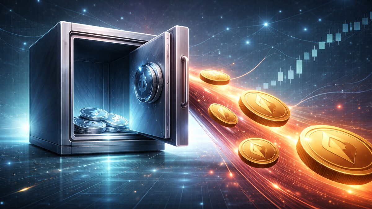 CryptoQuant sitúa el ratio de oferta de ETH en Binance en 0.0296, mínimo desde ago-2024, mientras las salidas se aceleran y aprietan la liquidez cerca de $1,950.