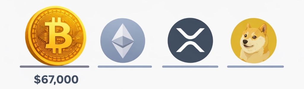 Bitcoin se mantuvo cerca de $67,000 con $181.69M en liquidaciones, mientras ETFs de BTC y ETH registraron salidas de $165.8M y $130.2M.