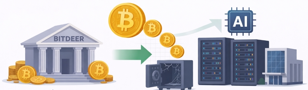 Bitdeer vendió todo su BTC corporativo, liquidando 943.1 BTC de reservas y 189.8 BTC minados, dejando su tesorería en cero.