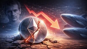 ETH pierde soportes clave mientras Vitalik vende y las ballenas recortan exposición, dejando $1,880 y $1,800 en el radar inmediato.