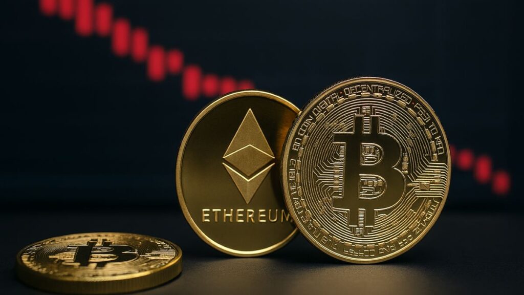 Los ETF de Bitcoin y Ethereum sufren más de $520 millones en salidas diarias