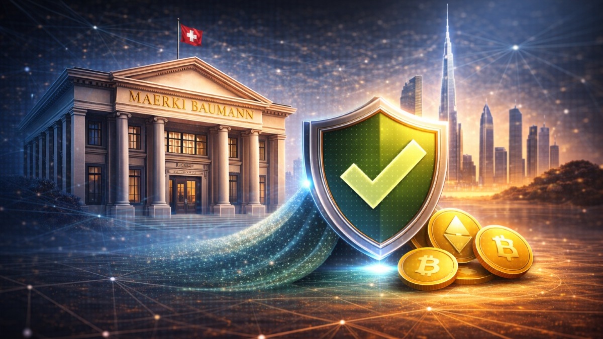 Maerki Baumann obtuvo aprobación regulatoria en Abu Dabi para servicios cripto y abrir un hub regional para clientes institucionales.