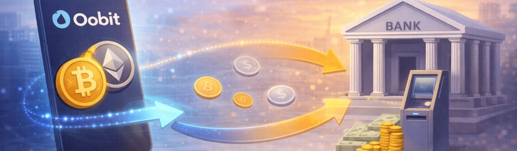 Oobit añadió una función de transferencia cripto-a-banco dentro de la app