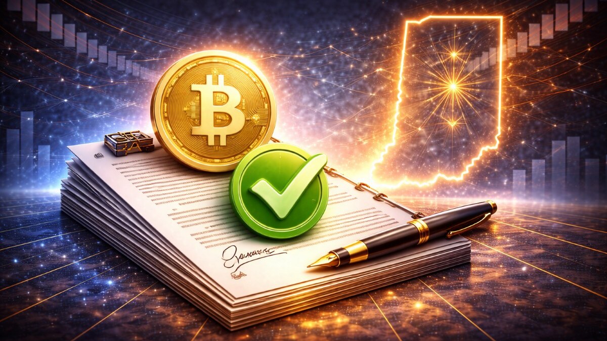 Indiana aprueba la HB1042 pro-Bitcoin y va al gobernador; protege uso/tenencia, evita impuestos discriminatorios y habilita exposición en pensiones.