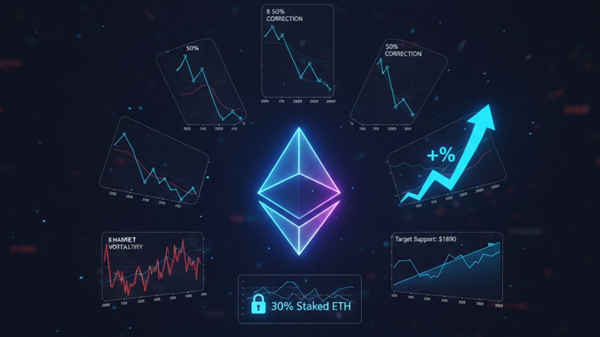 recuperación de Ethereum tras caídas del 50%-