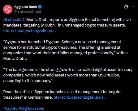 Sygnum bitcoin