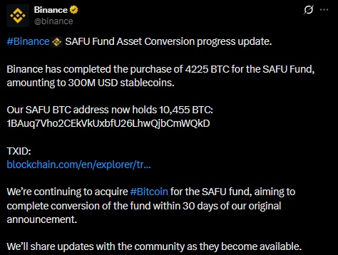 binance bitcoin safu
