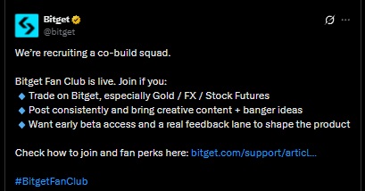 bitget fan club