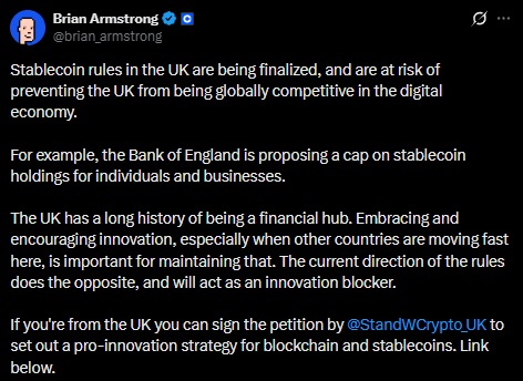 brian armstrong stablecoins coinbase