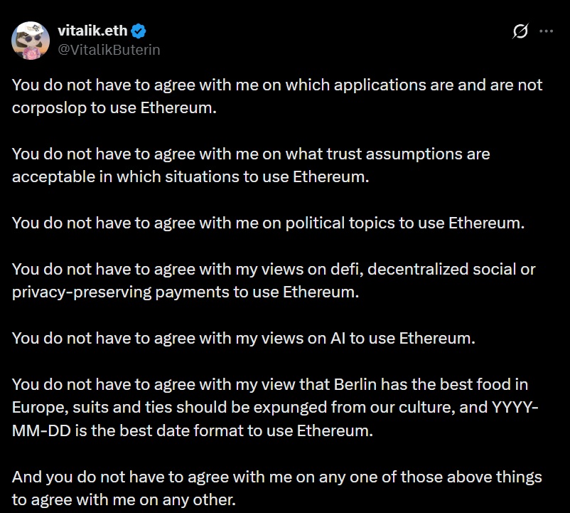 TWEET VITALIK BUTERIN ETHEREUM