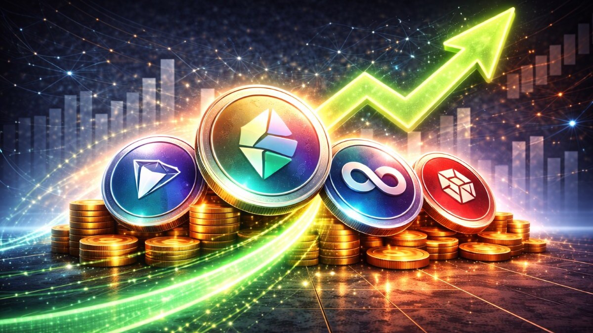 Siete altcoins subieron entre 12% y más de 17% mientras Bitcoin se consolidó; lideraron tokens de infraestructura y la liquidez vía stablecoins se mantuvo alta.