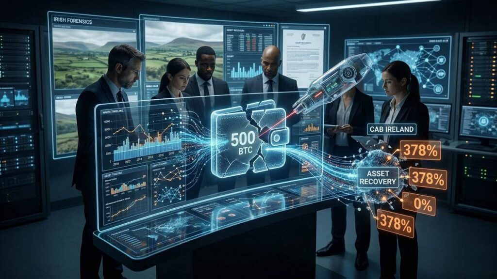 Autoridades irlandesas - billetera de 500 BTC-