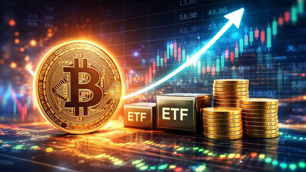 ¿Flujos Masivos? Los ETFs de Bitcoin Registran 4 Días de Trading Récord en un Solo Mes