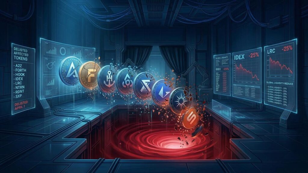 Binance eliminará ocho tokens-