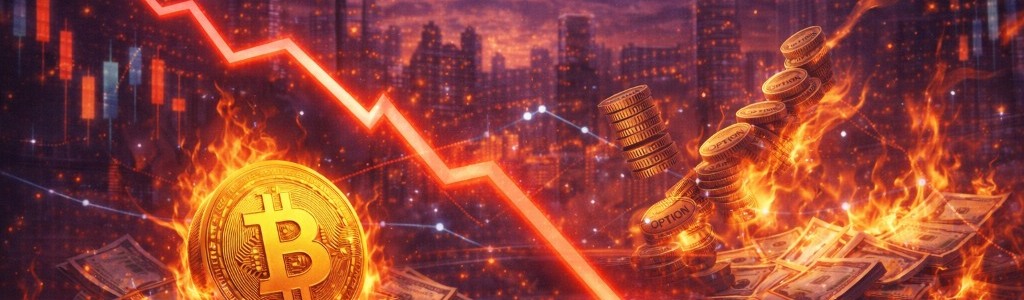 Bitcoin cayó hasta $66,500 después del vencimiento trimestral de opciones en Deribit por $15.58 mil millones, con contratos de BTC por unos $13.46 mil millones y max pain en $75,000.