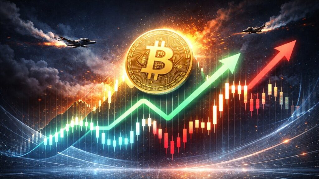 Bitcoin osciló desde menos de $68,000 hasta casi $72,000 por los titulares sobre EE.UU. e Irán, antes de enfriarse, mientras las altcoins se disparaban.