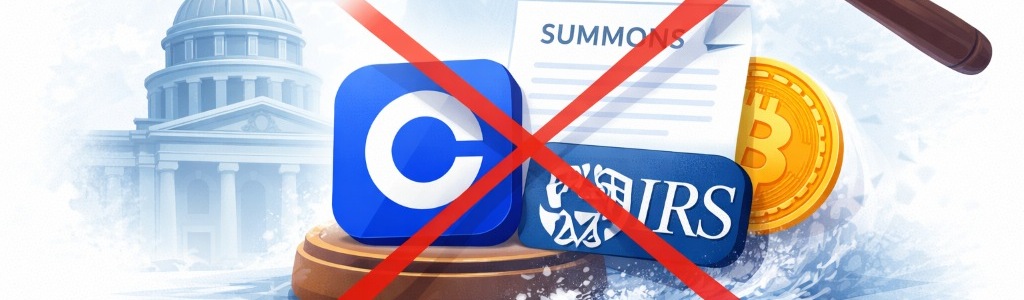 Una jueza federal de California desestimó el intento de Roger Metz de anular una citación del IRS a Coinbase tras detectar un error fatal de notificación.