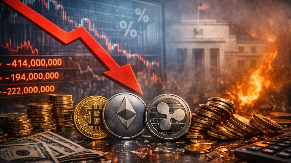 Los fondos de activos digitales registran salidas de $414M al invertirse las expectativas de la Fed