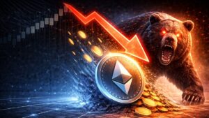 Las tasas de financiación de Ethereum entraron en negativo mientras ETH rondaba los $2,000, reforzando un giro bajista entre salidas de ETF y menor demanda.