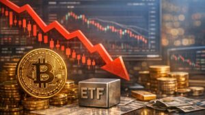 Los ETF de Bitcoin enfrentan una presión renovada tras alcanzar su mayor nivel de salidas en tres semanas