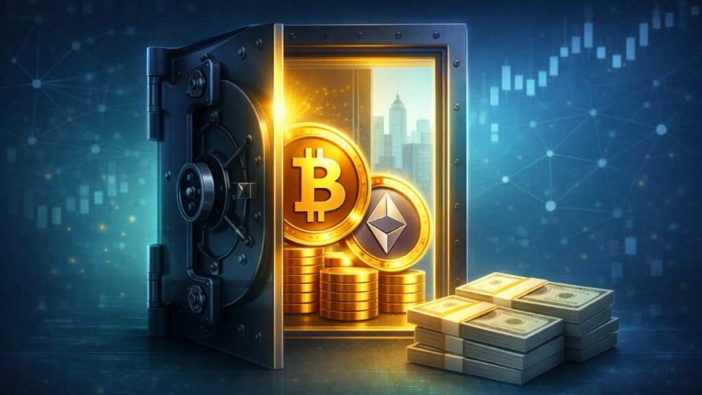 JPMorgan ahora permite a ciertos clientes usar bitcoin y ethereum como garantía para préstamos, acercando los criptoactivos a las finanzas tradicionales.