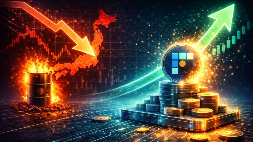 El Nikkei japonés cayó por un shock petrolero, pero el volumen de Bitflyer subió cerca de 200%, mostrando una fuerte divergencia.