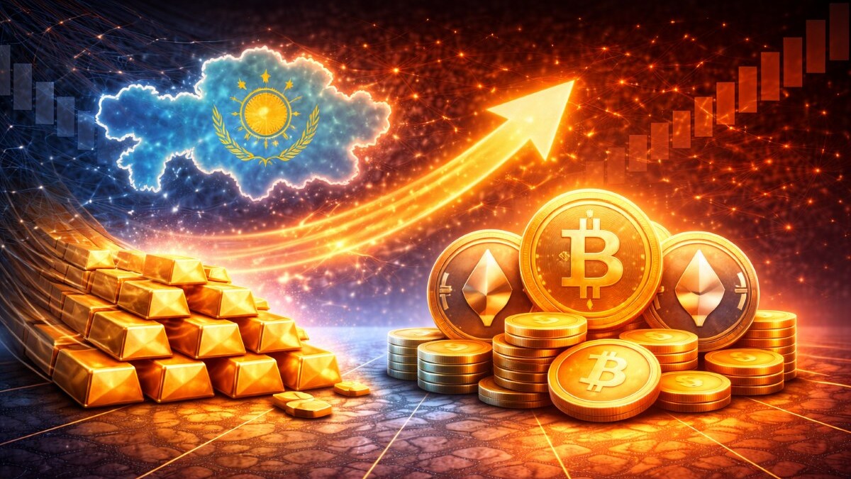 banco central de Kazajistán destina hasta $350M de reservas a inversiones ligadas a cripto; inicio abril–mayo.