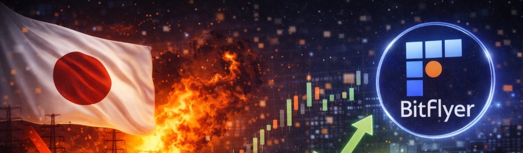 Un shock de mercado impulsado por el petróleo hundió al Nikkei, pero Bitflyer se desmarcó con un crecimiento de cerca de 200% en su volumen de negociación en 24 horas.