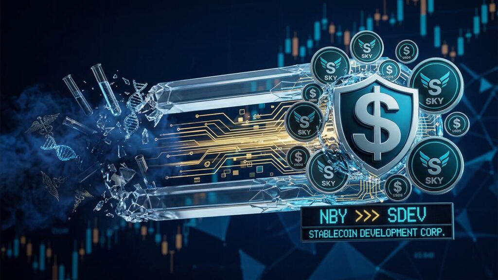 La empresa farmacéutica NovaBay Pharmaceuticals (NBY) se transforma oficialmente en Stablecoin Development Corporation, operando ahora bajo el nuevo ticker SDEV.
