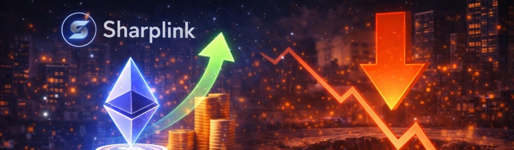 SharpLink generó $28.1M en recompensas de staking (14,516 ETH) tras hacer staking de casi 100% de su tesorería, pero muestra ~$1.39B en pérdidas no realizadas.