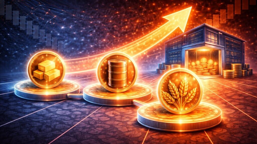 Las commodities tokenizadas subieron 10% a $7.69B y empujan a exchanges a ofrecer oro y plata 24/7, con volúmenes fuertes y perpetuos tipo TradFi.
