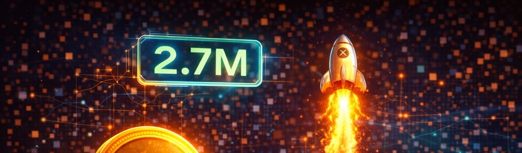 XRPL ya procesa más de 2.7 millones de transacciones diarias, una de las lecturas de actividad más fuertes en la historia de la red.