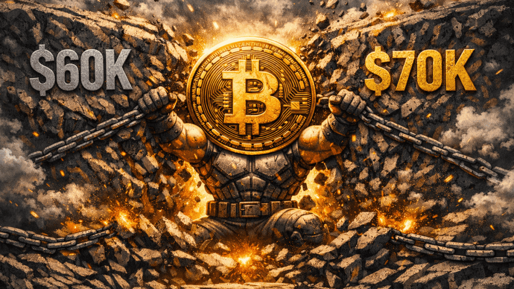 Bitcoin se Mantiene Firme en la Zona de Acumulación de $60K–$70K mientras el Estrés del Mercado se Alivia