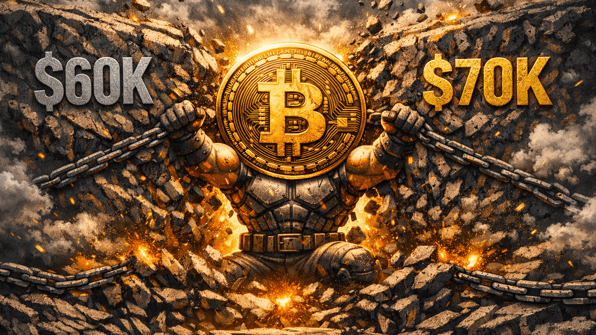 Bitcoin se Mantiene Firme en la Zona de Acumulación de $60K–$70K mientras el Estrés del Mercado se Alivia