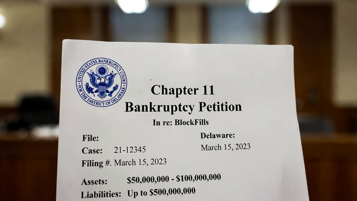 BlockFills Busca la Protección del Capítulo 11 en Delaware con una Pesada Carga de Deuda