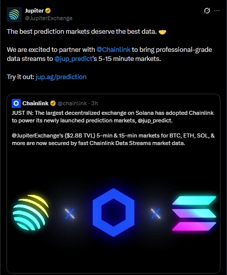 Jupiter chainlink solana