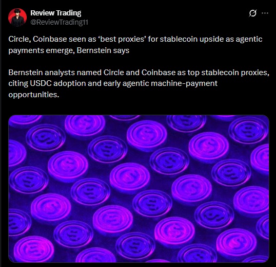 bernstein stablecoins usdc circle coinbase x402